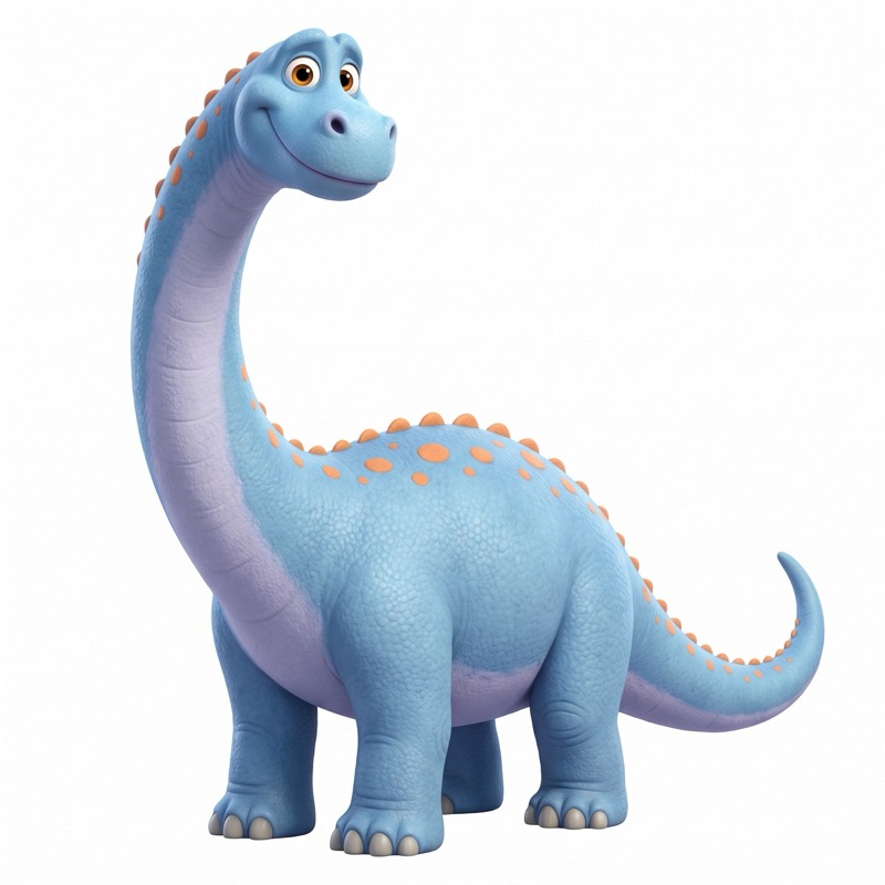 Bronto, the dinosaur sidekick