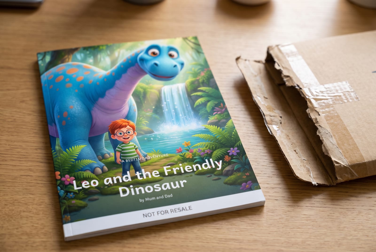 A printed proof copy with a small Not for Resale band along the bottom of the cover